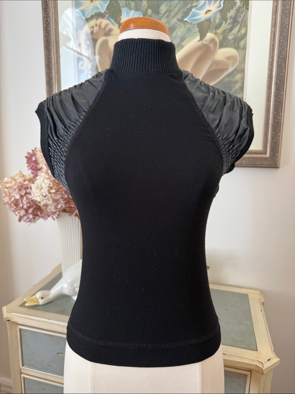Combo Pleather Tee Shirt Vest